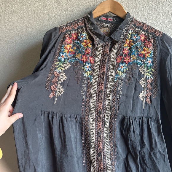 Johnny Was Embroidered Button Down Dress - Picture 11 of 16